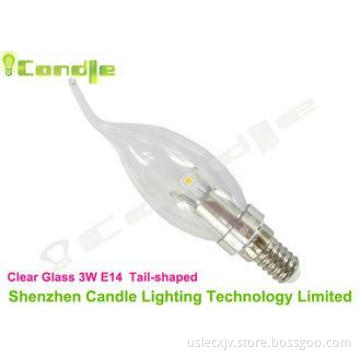 3 w High Lumen Led Bulbs With 360 Degree Around With Tail T